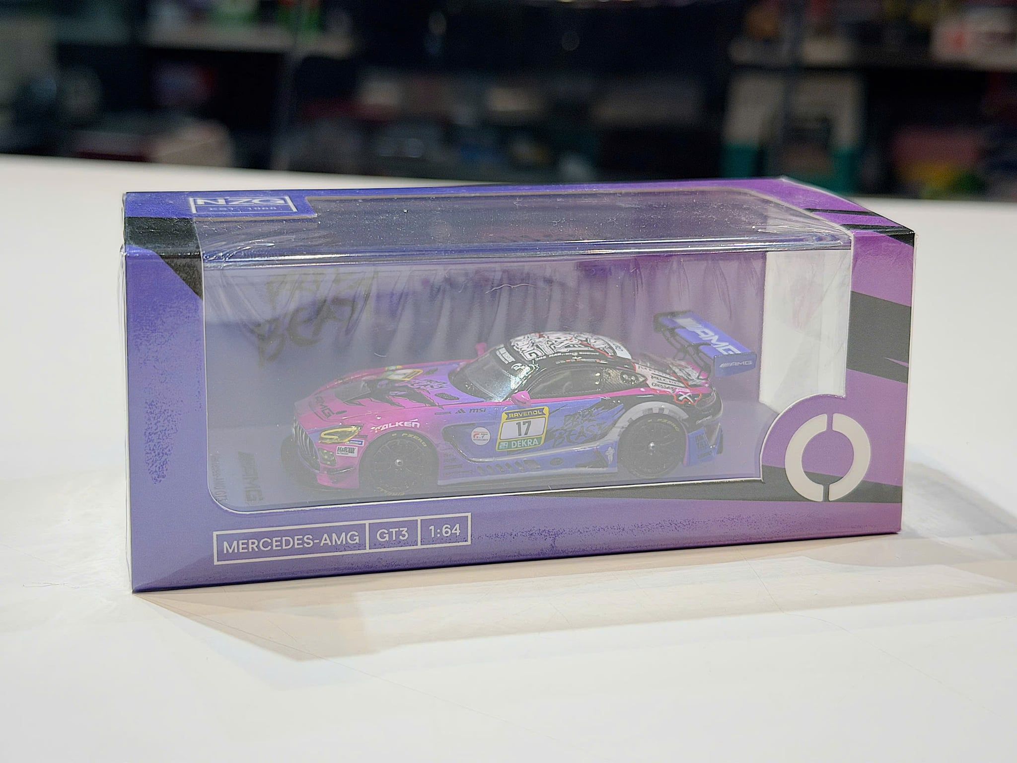 XE MÔ HÌNH MERCEDES BENZ GT3 AMG,TỶ LỆ 1/64 KILO