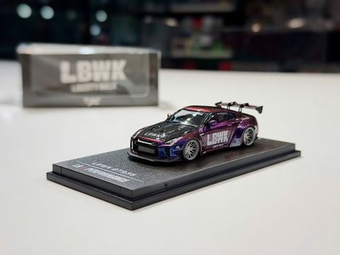  XE MÔ HÌNH NISSAN GTR R35 LBW CHAMELEON,TỶ LỆ 1/64 TPC 