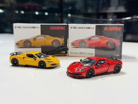  XE MÔ HÌNH FERRARI 296 N LARGO,TỶ LỆ 1/64 PEAKO64 