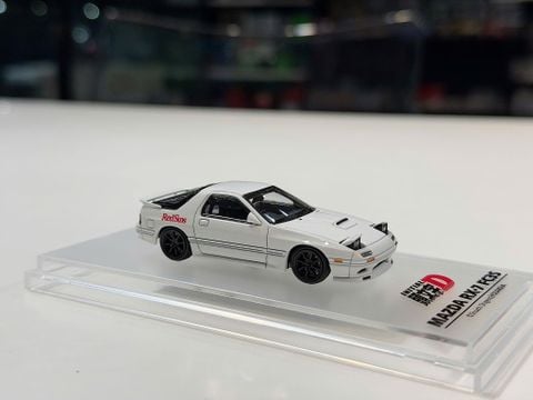  XE MÔ HÌNH MAZDA RX7 FC3S INITIAL D WHITE TỶ LỆ 1/64 ATS 