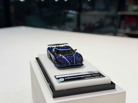  XE MÔ HÌNH KOENIGSEGG AGERA R BLUE CARBON,TỶ LỆ 1/64 VMB 