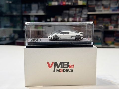  XE MÔ HÌNH KOENIGSEGG AGERA R SNOW WHITE,TỶ LỆ 1/64 VMB 