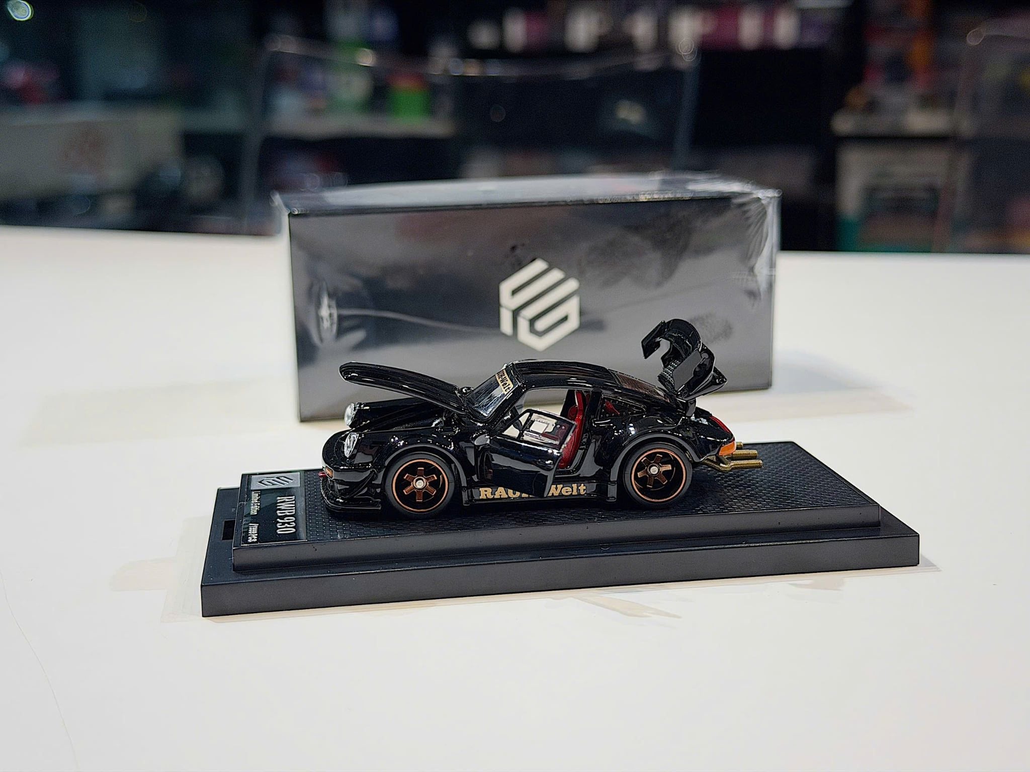 XE MÔ HÌNH PORSCHE RWB FULL OPEN,TỶ LỆ 1/64 FG