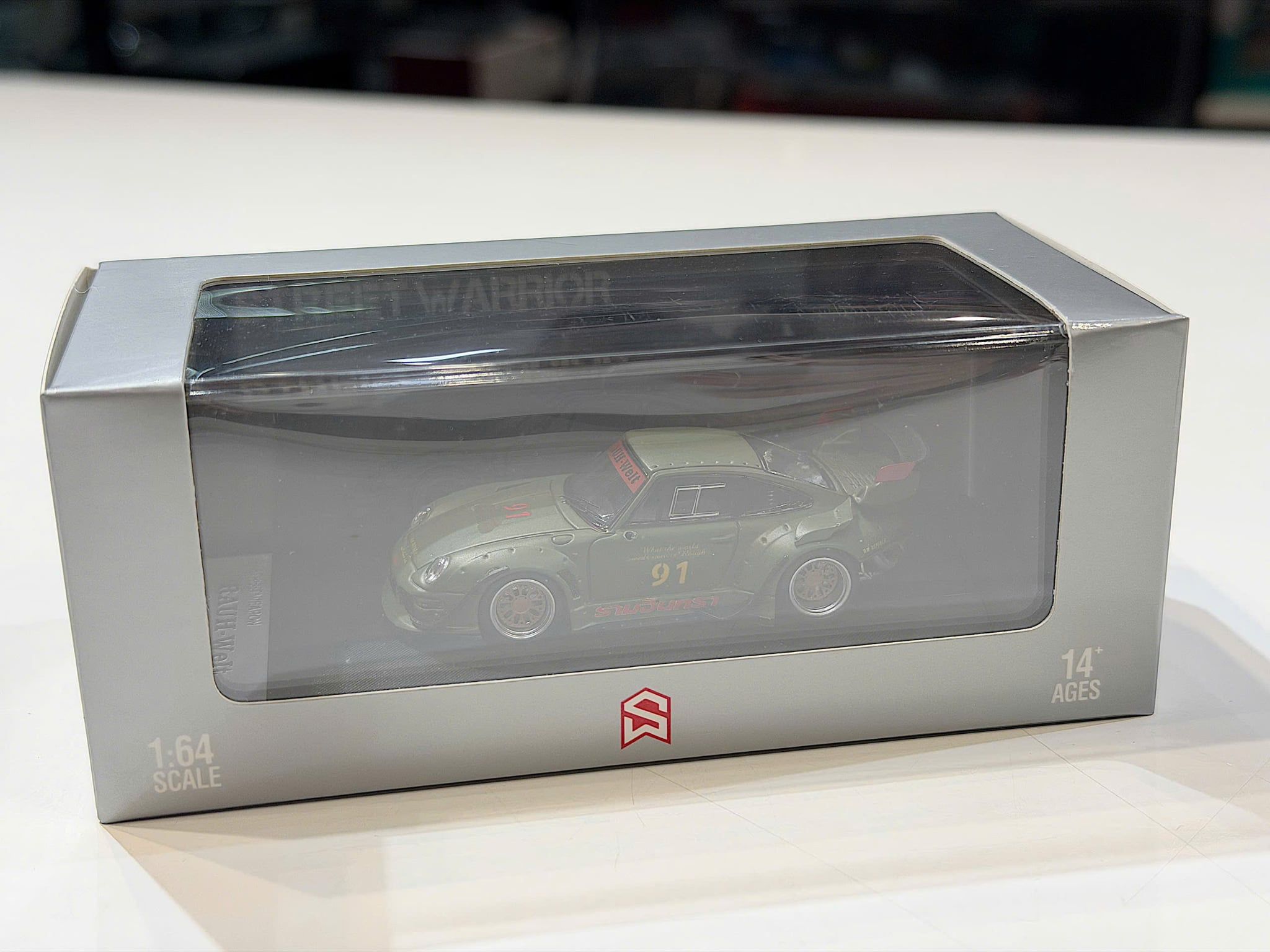 XE MÔ HÌNH PORSCHE RWB GREEN,TỶ LỆ 1/64 STREET WARRIOR