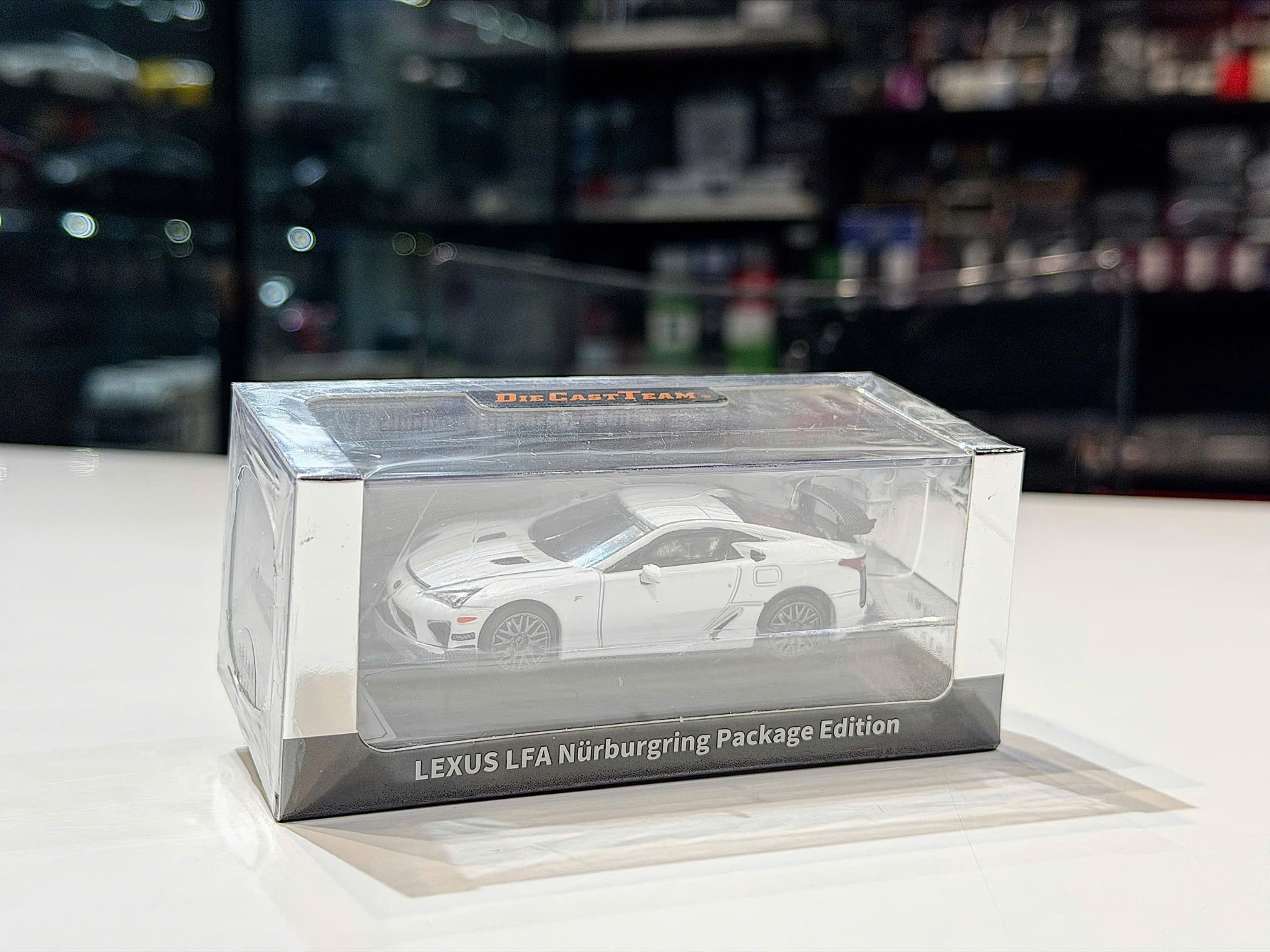 XE MÔ HÌNH LEXUS LFA NURBURGRING WHITE,TỶ LỆ 1/64 DIECAST TEAM