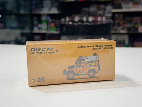  XE MÔ HÌNH LAND ROVER 90 CAMEL TROPHY BORNEO 1985,TỶ LỆ 1/64 ALMOST REAL 