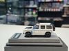 XE MÔ HÌNH MERCEDES BENZ G800 BRABUS WHITE BLUE CARBON FIBER,TỶ LỆ 1/64 HERMES COLLECTION