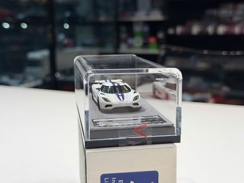  XE MÔ HÌNH KOENIGSEGG AGERA R SNOW WHITE,TỶ LỆ 1/64 VMB 