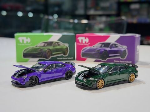  XE MÔ HÌNH PORSCHE TAYCAN TURBO GT,TỶ LỆ 1/64 TREND HOBBY 