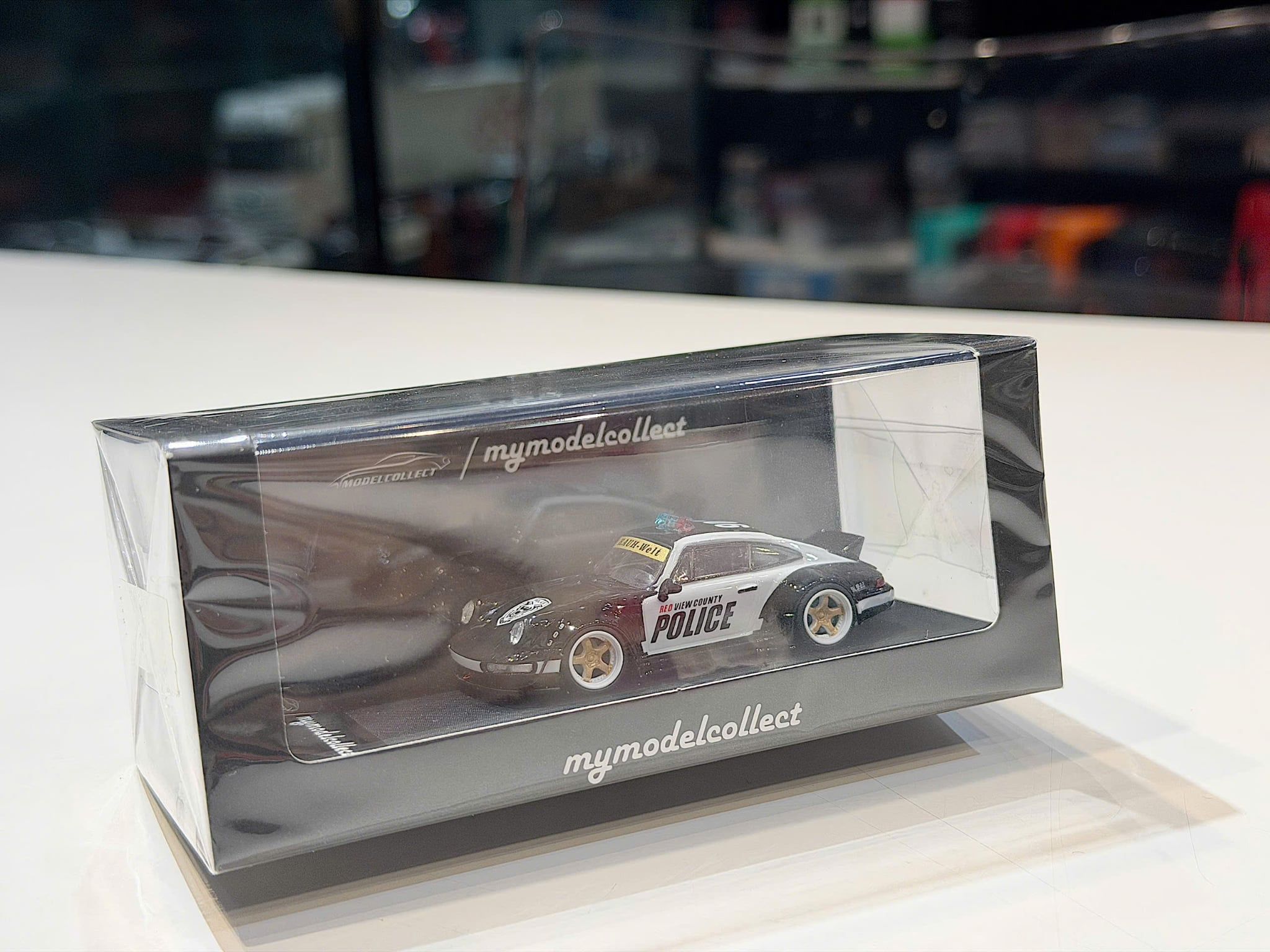 XE MÔ HÌNH PORSCHE 964 RWB POLICE NFS,TỶ LỆ 1/64 MY