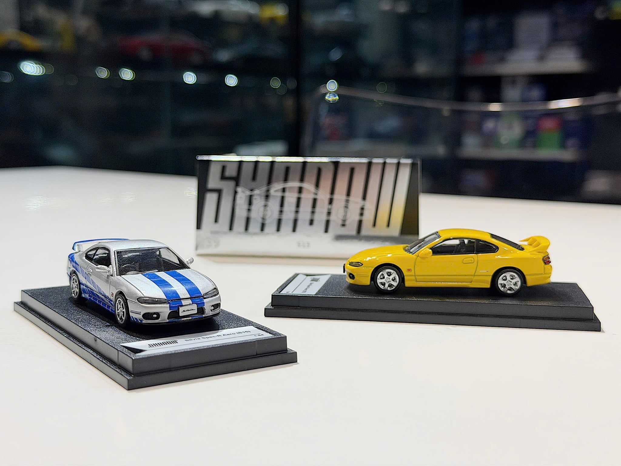 XE MÔ HÌNH NISSAN S15,TỶ LỆ 1/64 SHADOW