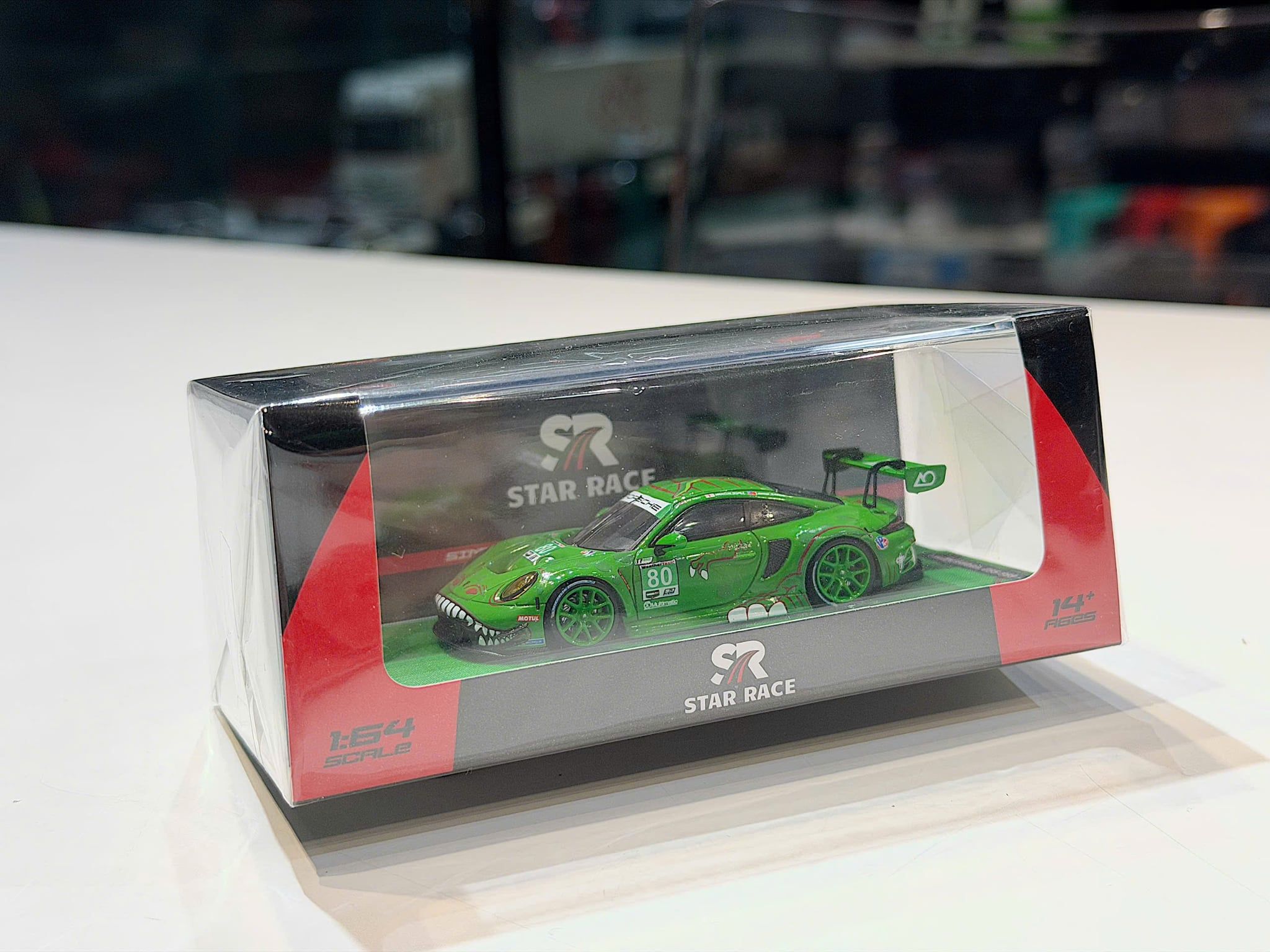 XE MÔ HÌNH PORSCHE 911 TYRANNOSAURUS,TỶ LỆ 1/64 STAR RACE
