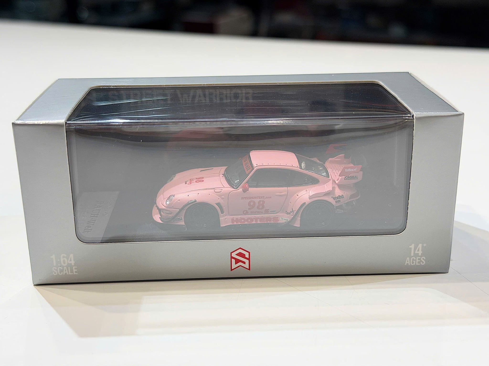 XE MÔ HÌNH PORSCHE RWB PINK,TỶ LỆ 1/64 STREET WARRIOR