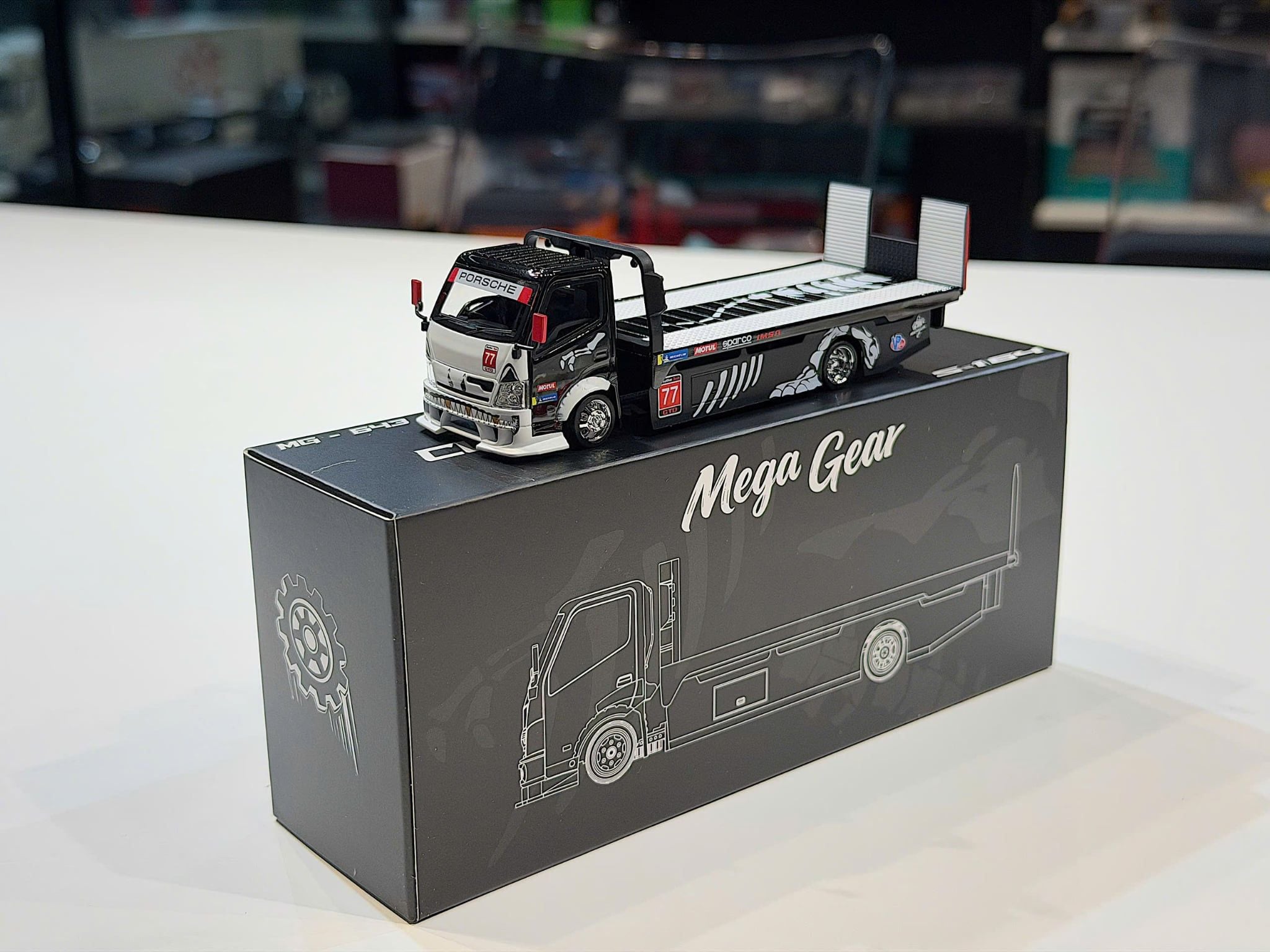 XE MÔ HÌNH CUSTOM TOW TRUCK SKELETON,TỶ LỆ 1/64 MEGA GEAR