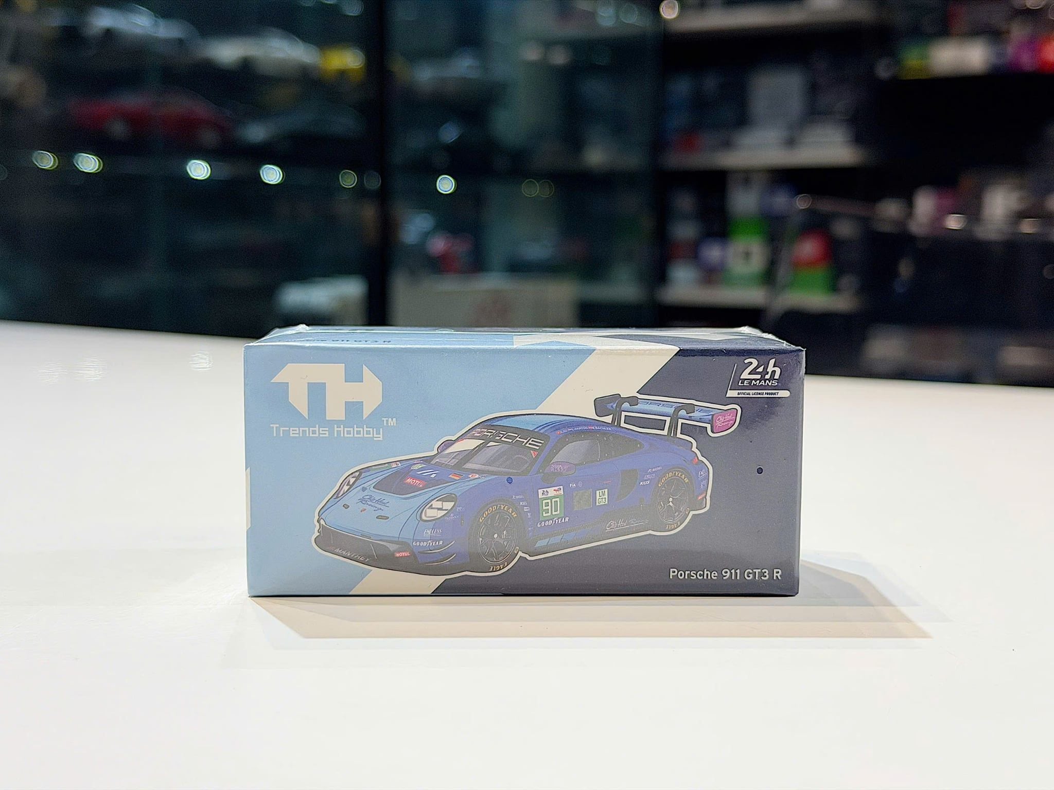 XE MÔ HÌNH PORSCHE 911 GT3 R,TỶ LỆ 1/64 TRENDS HOBBY