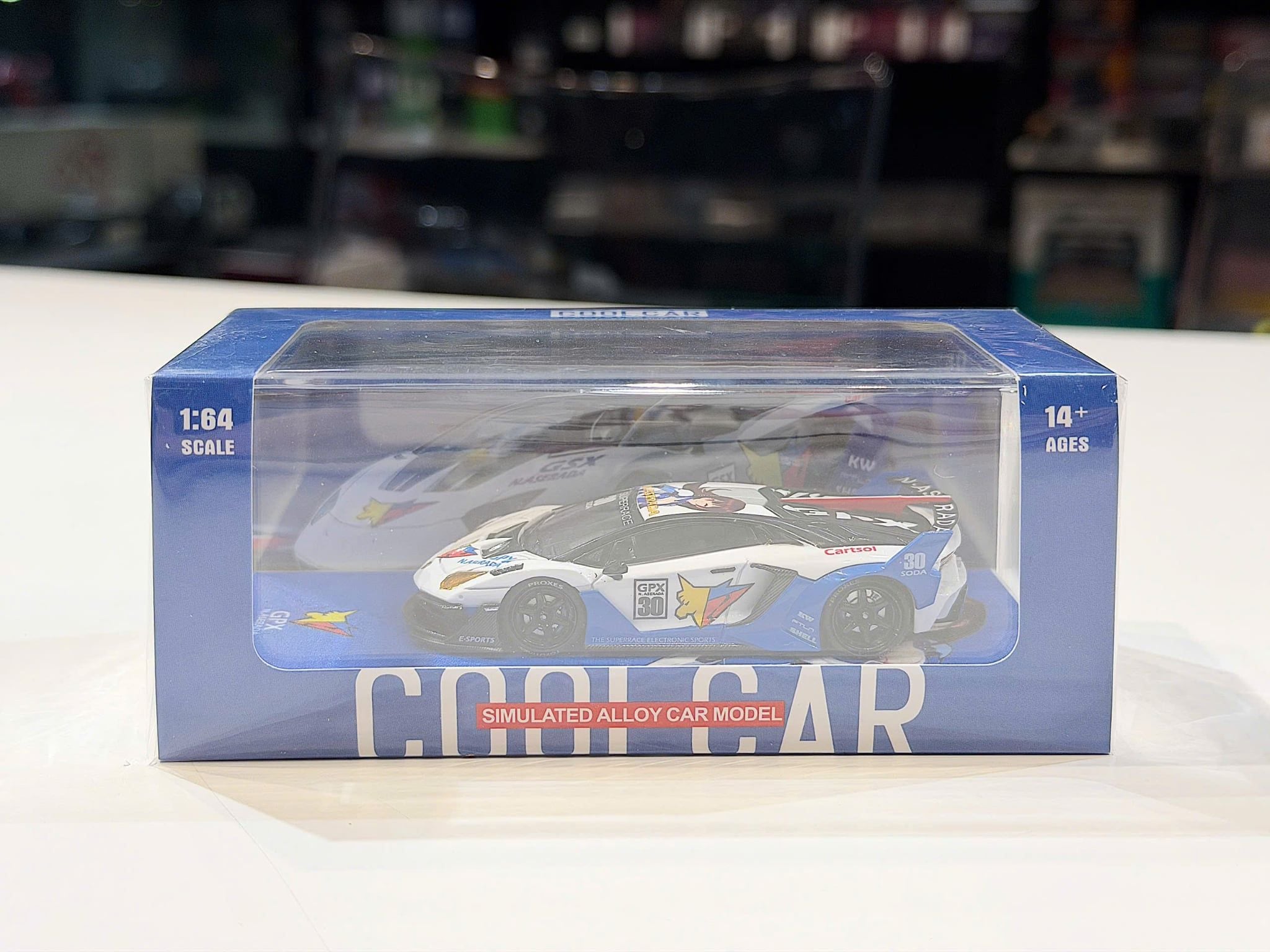 XE MÔ HÌNH LAMBORGHINI AVENTADOR GT EVO N.ASERADA,TỶ LỆ 1/64 CC