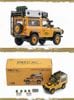 XE MÔ HÌNH LAND ROVER 90 CAMEL TROPHY BORNEO 1985,TỶ LỆ 1/64 ALMOST REAL