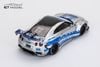 XE MÔ HÌNH NISSAN GTR R35 WIDEBODY SIVER,TỶ LỆ 1/64 ET