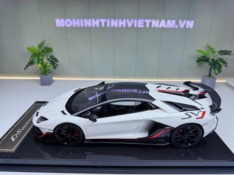 XE MÔ HÌNH LAMBORGHINI AVENTADOR SVJ,TỶ LỆ 1/18 DINO MODEL 