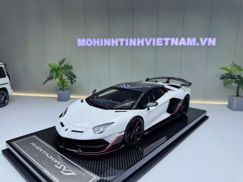  XE MÔ HÌNH LAMBORGHINI AVENTADOR SVJ,TỶ LỆ 1/18 DINO MODEL 