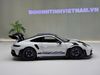 XE MÔ HÌNH PORSCHE 911 GT3 RS WEISSACH PACK WHITE/INDIGOBLUE,TỶ LỆ 1/18 NOREV