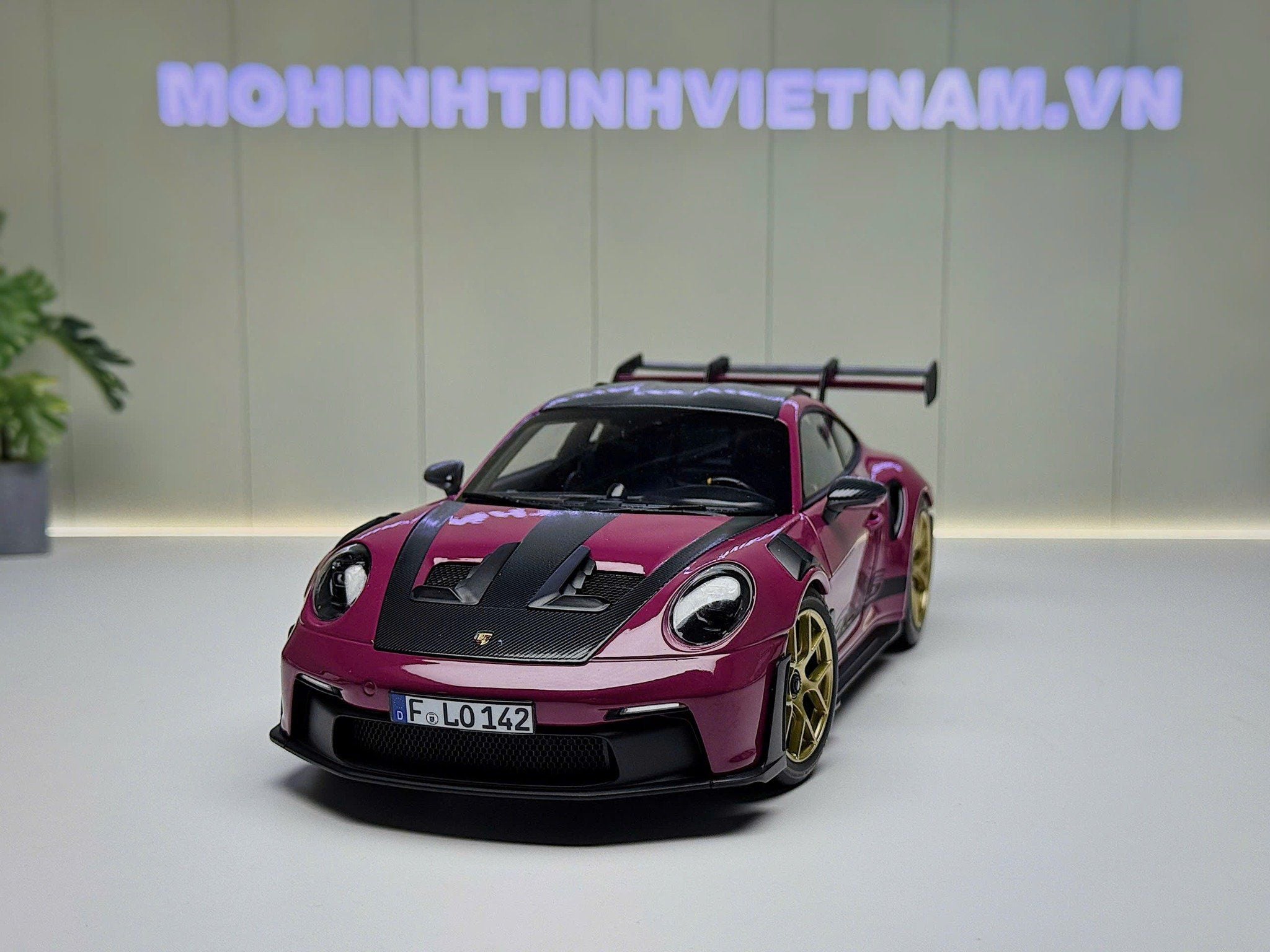 XE MÔ HÌNH PORSCHE 911 GT3 RS  WEISSACH PACK STENRUBIN,TỶ LỆ 1/18 NOREV