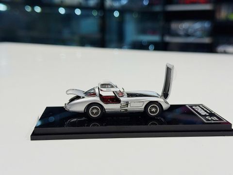  XE MÔ HÌNH MERCEDES BENZ 300SLR SILVER ARROW,TỶ LỆ 1/64 YS MODEL 