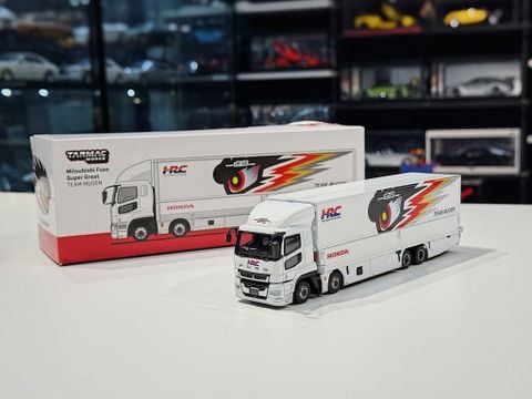  XE MÔ HÌNH MITSUBISHI FUSO SUPER GREAT TEAM MUGEN,TỶ LỆ 1/64 TARMAC 