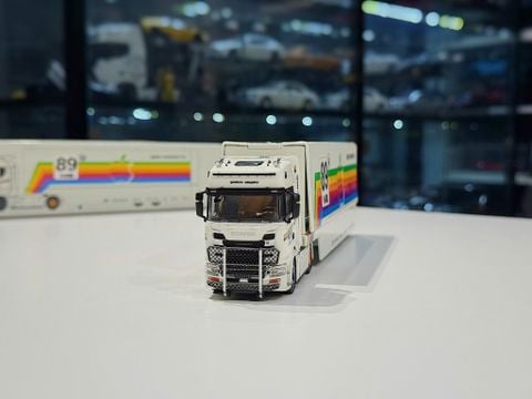  XE MÔ HÌNH SCANIA S730 V8 APPLE,TỶ LỆ 1/64 MAXWELL 