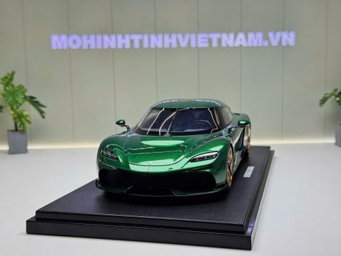  XE MÔ HÌNH KOENIGSEGG GEMERA GREEN,TỶ LỆ 1/18 GTSPIRIT 
