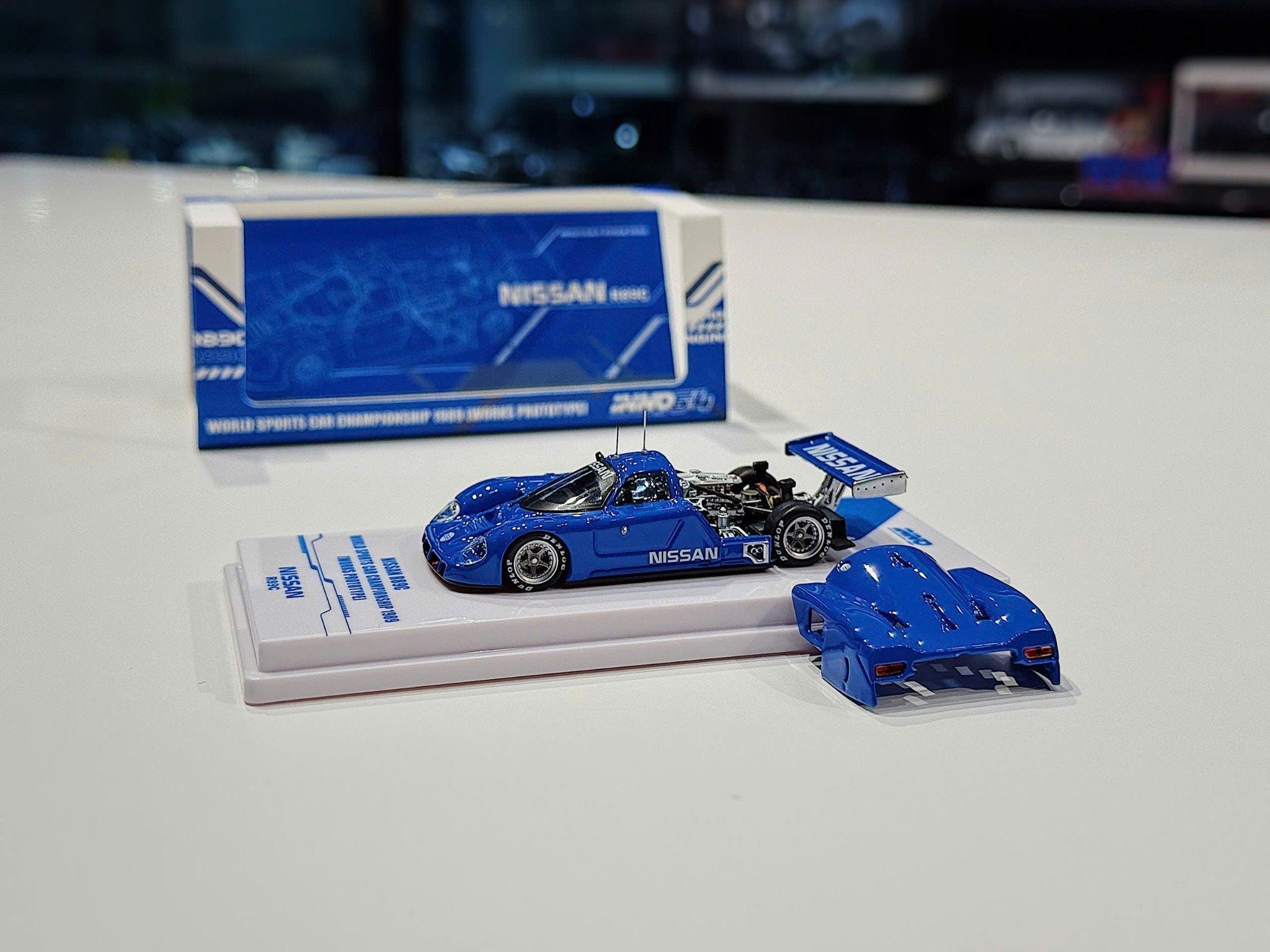 XE MÔ HÌNH NISSAN R89C WORLD SPORT CAR CHAMPIONSHIP 1989,TỶ LỆ 1/64 INNO