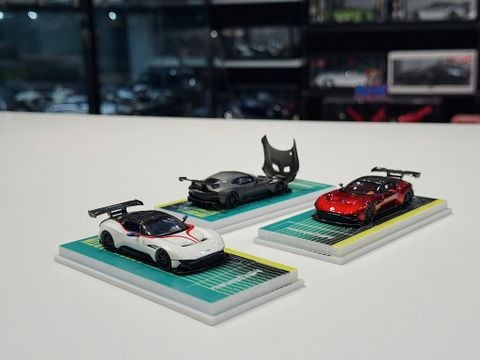  XE MÔ HÌNH ASTON MARTIN VULCAN,TỶ LỆ 1/64 FINE WORKS 64 