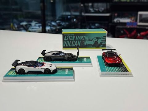  XE MÔ HÌNH ASTON MARTIN VULCAN,TỶ LỆ 1/64 FINE WORKS 64 