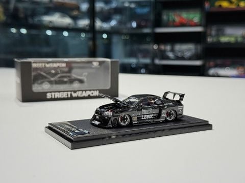  XE MÔ HÌNH NISSAN ER34 LBWK,TỶ LỆ 1/64 STREET WEAPON 