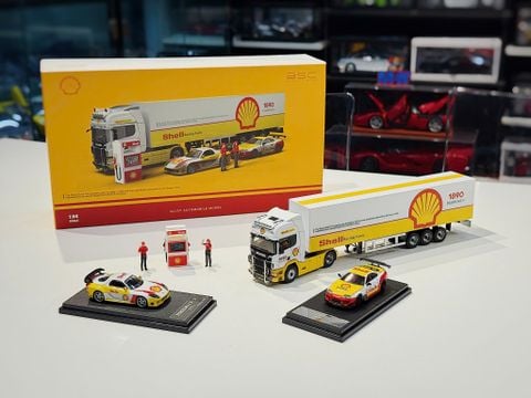  XE MÔ HÌNH COMBO : SCANIA - SUPRA A80Z - MAZDA RX7 SHELL,TỶ LỆ 1/64 BBC 