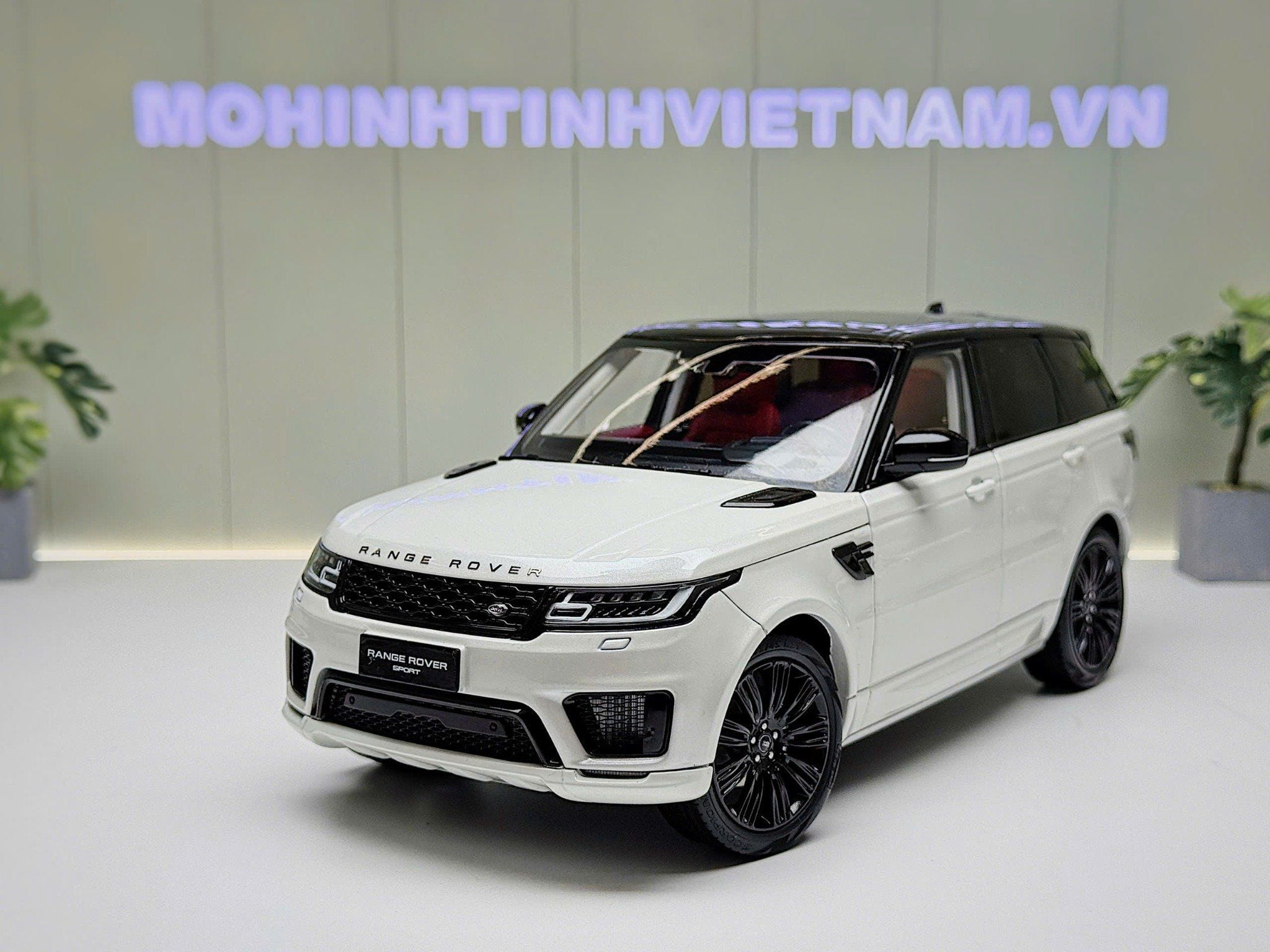 XE MÔ HÌNH RANGE ROVER SPORT WHITE,TỶ LỆ 1/18 WHELART