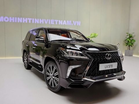  XE MÔ HÌNH LEXUS LX570 SUPERSPORT BLACK,TỶ LỆ 1/18 LCD MODEL 