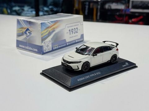  XE MÔ HÌNH HONDA CIVIC TYPE R FL5 WHITE,TỶ LỆ 1/43 SOLIDO 