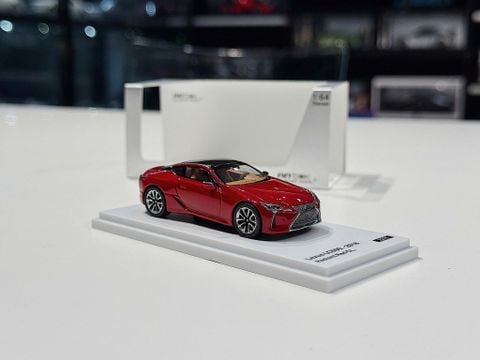  XE MÔ HÌNH LEXUS LC500 RADIANT RED,TỶ LỆ 1/64 ALMOST REAL 