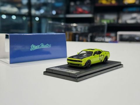  XE MÔ HÌNH DODGE SRT HELLCAT GREEN,TỶ LỆ 1/64 STANCE HUNTERS 