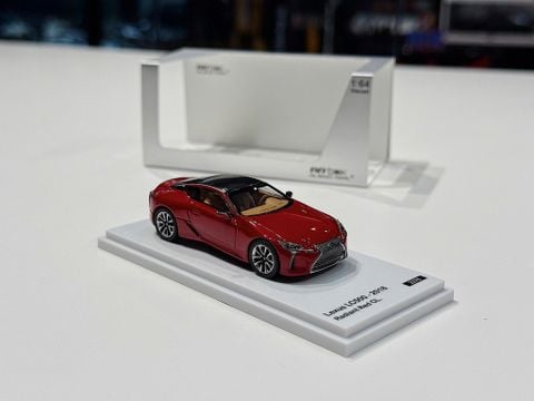  XE MÔ HÌNH LEXUS LC500 RADIANT RED,TỶ LỆ 1/64 ALMOST REAL 
