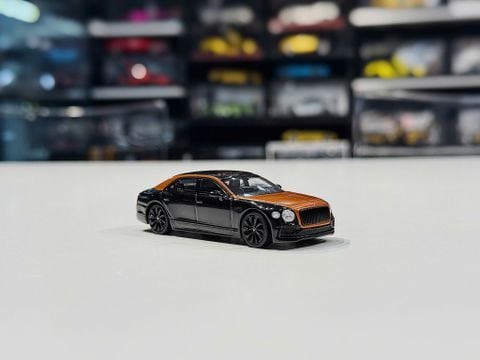  XE MÔ HÌNH BENTLEY FLYING SPUR ORANGE FLAME / ONYX,TỶ LỆ 1/64 MINIGT 