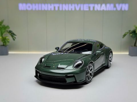  XE MÔ HÌNH PORSCHE 911 S/T 2023 MALACHITE GREEN METALLIC,TỶ LỆ 1/18 NOREV 