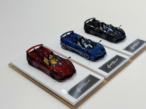  XE MÔ HÌNH PAGANI HUAYRA BC CARBON FIBER,TỶ LỆ 1/64 HENSON HEAVEN 