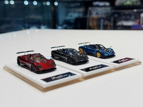  XE MÔ HÌNH PAGANI ZONDA CARBON,TỶ LỆ 1/64 HENSON HEAVEN 