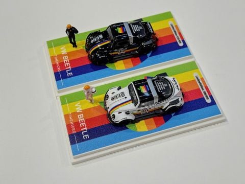  XE MÔ HÌNH VOLSKWAGEN BEETLE LIBERTY WALK,TỶ LỆ 1/64 TIME MICRO 