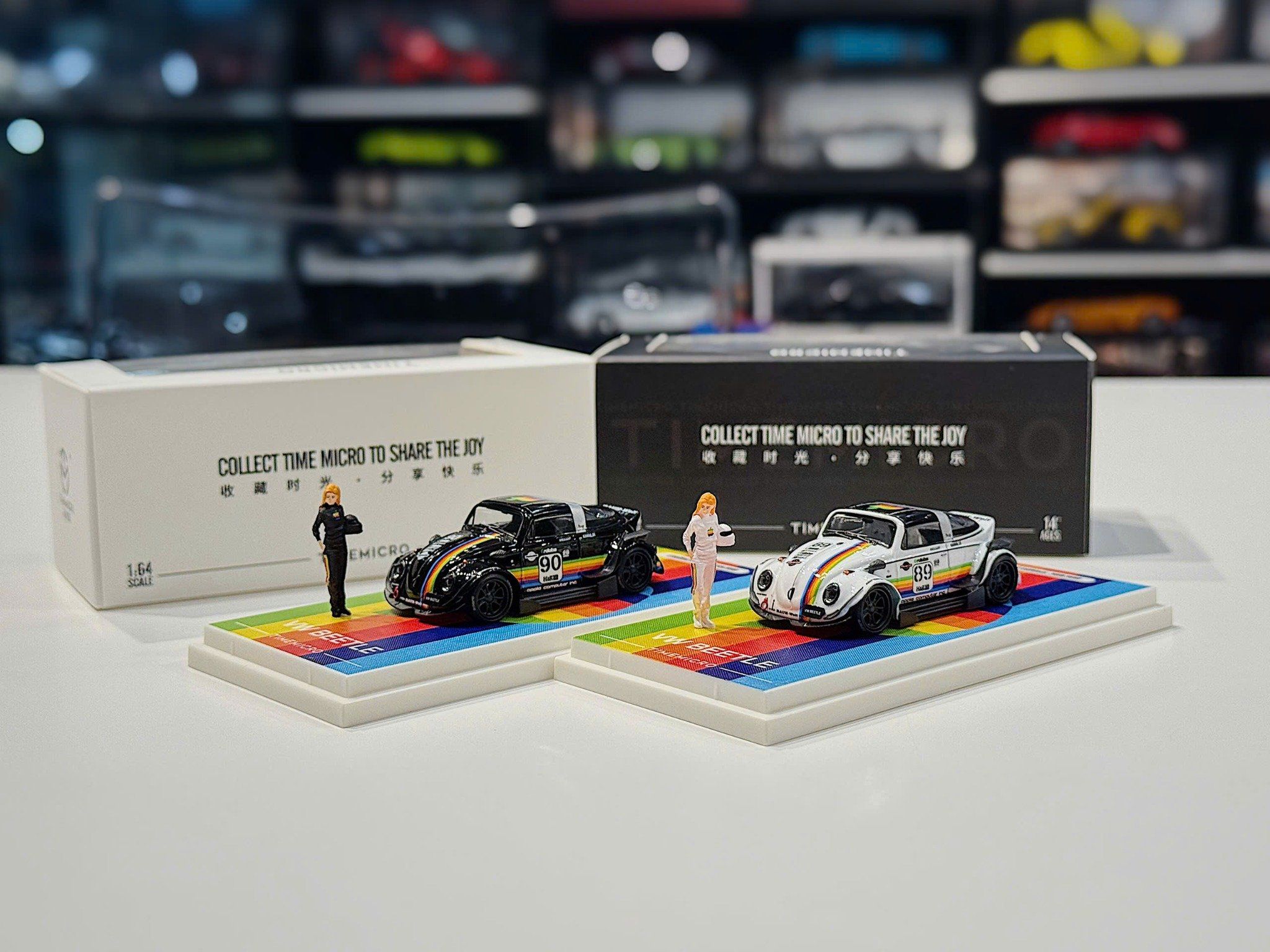 XE MÔ HÌNH VOLSKWAGEN BEETLE LIBERTY WALK,TỶ LỆ 1/64 TIME MICRO