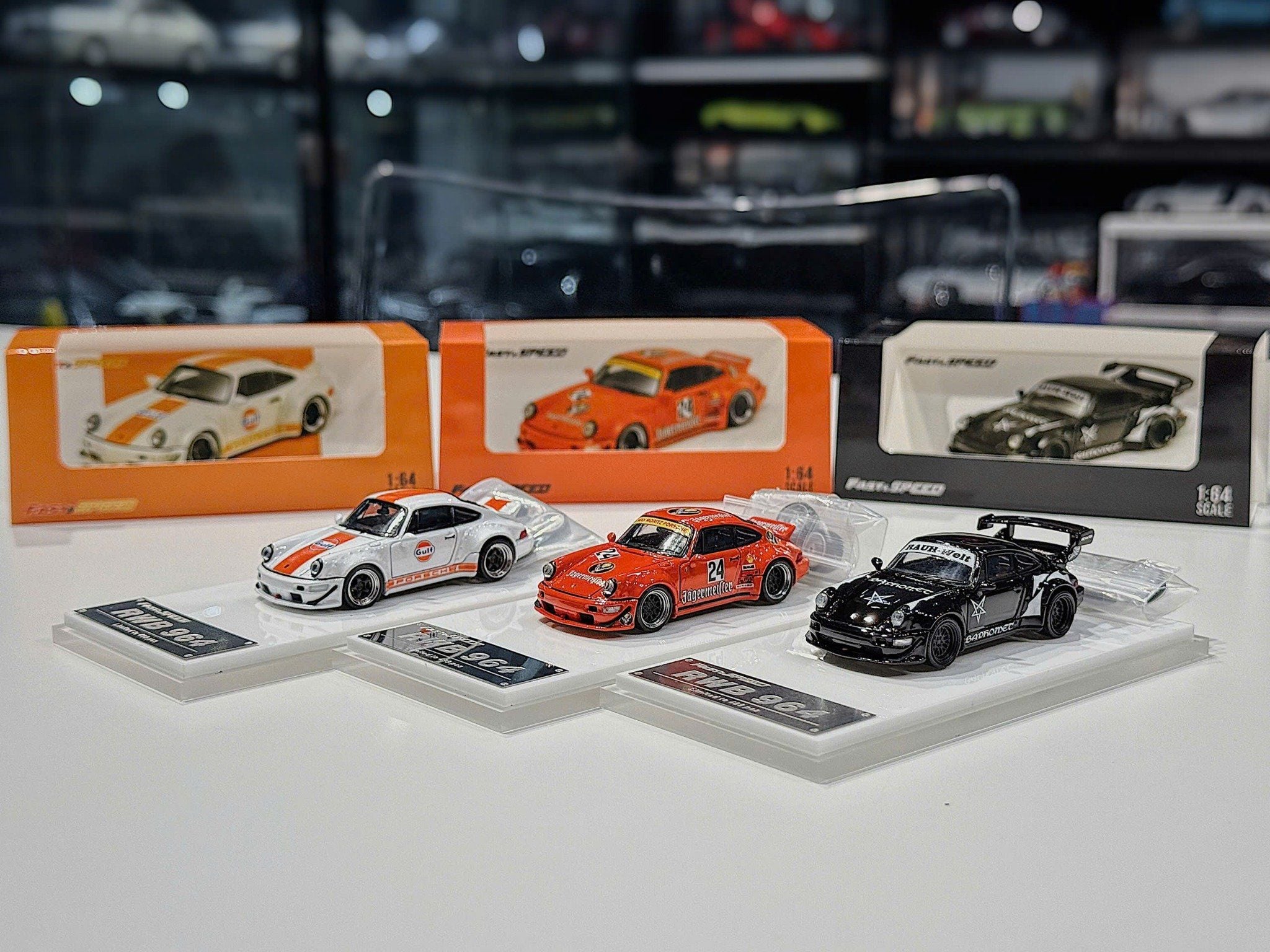XE MÔ HÌNH PORSCHE 964 RWB,TỶ LỆ 1/64 FAST & SPEED