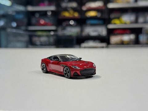  XE MÔ HÌNH ASTON MARTIN DBS HYPER RED,TỶ LỆ 1/64 MINGT 