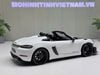 XE MÔ HÌNH PORSCHE 718 SPYDER RS 2023 WEISSACH PACK WHITE,TỶ LỆ 1/18 NOREV